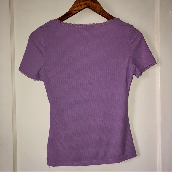 Sexy Purple Cottagecore Top - Picture 3 of 3